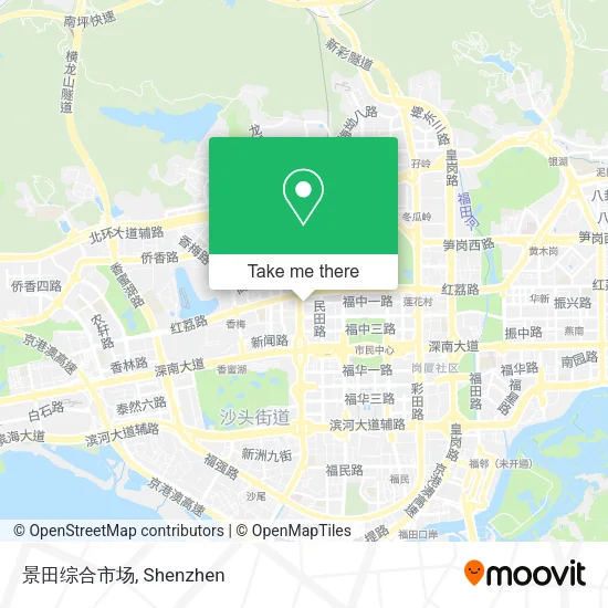 景田综合市场 map