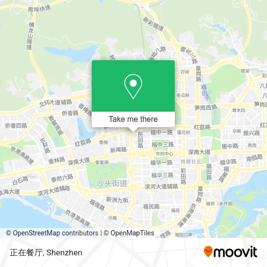 正在餐厅 map