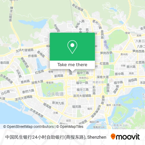 中国民生银行24小时自助银行(商报东路) map