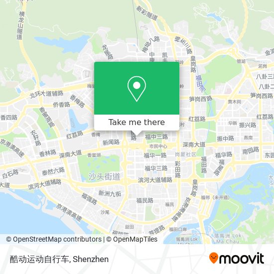 酷动运动自行车 map