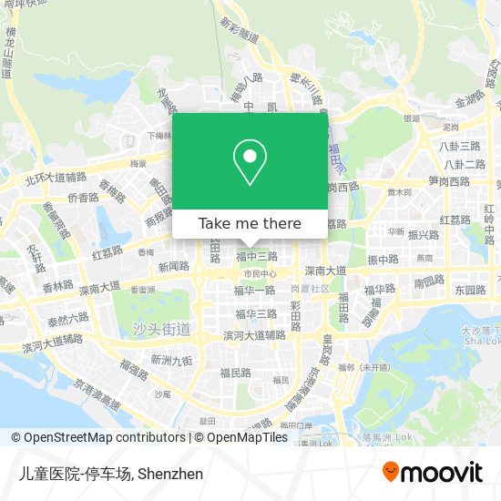 儿童医院-停车场 map