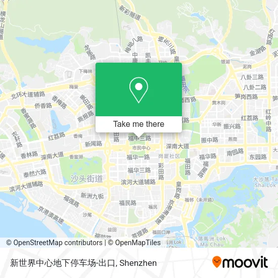 新世界中心地下停车场-出口 map