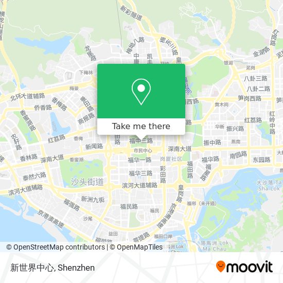 新世界中心 map