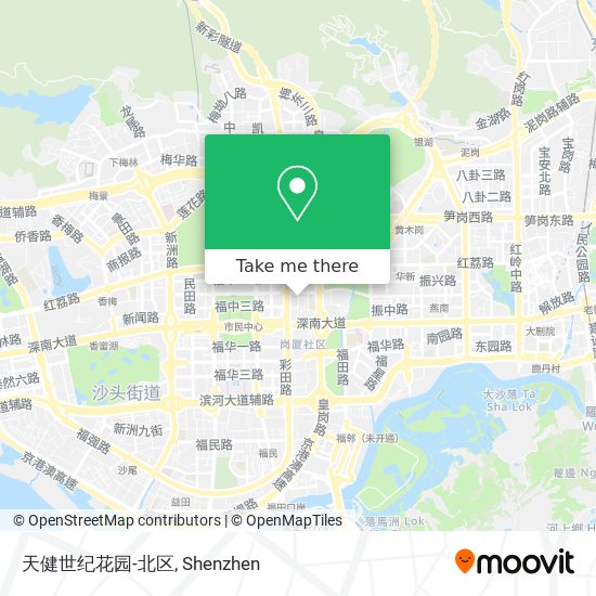 天健世纪花园-北区 map