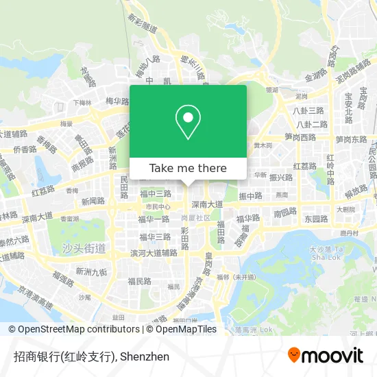招商银行(红岭支行) map