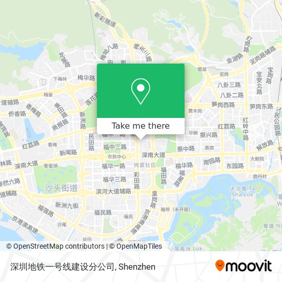 深圳地铁一号线建设分公司 map