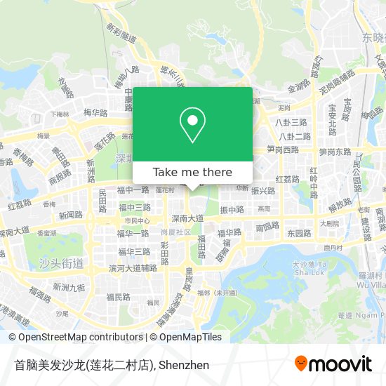首脑美发沙龙(莲花二村店) map