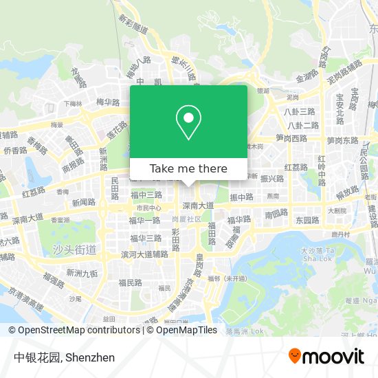 中银花园 map