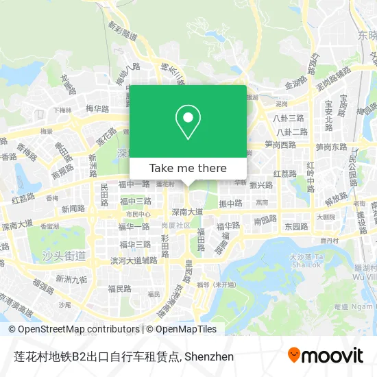 莲花村地铁B2出口自行车租赁点 map