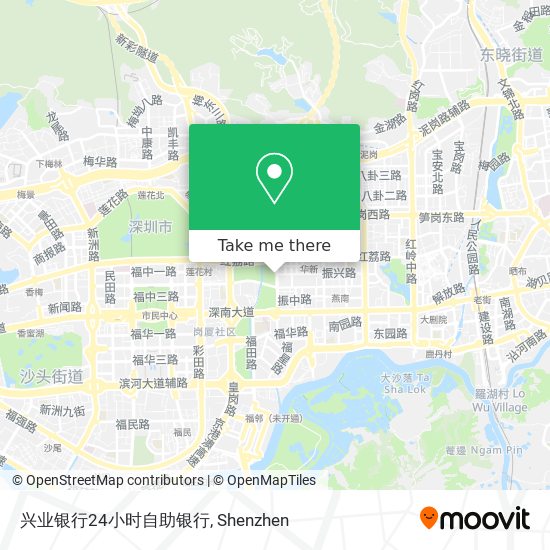 兴业银行24小时自助银行 map
