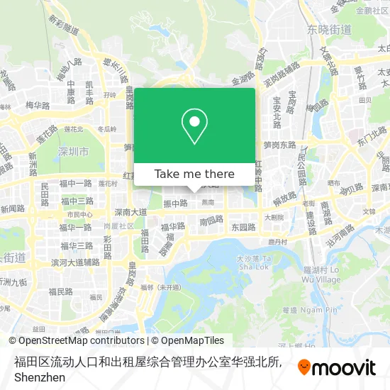 福田区流动人口和出租屋综合管理办公室华强北所 map