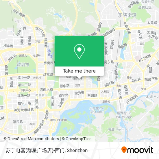 苏宁电器(群星广场店)-西门 map