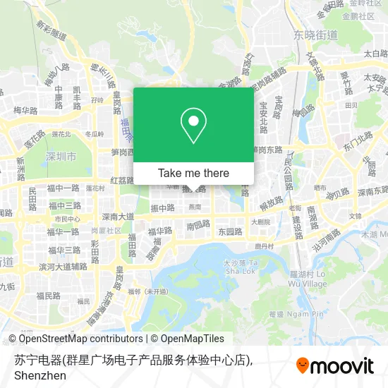 苏宁电器(群星广场电子产品服务体验中心店) map