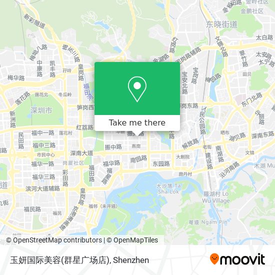 玉妍国际美容(群星广场店) map