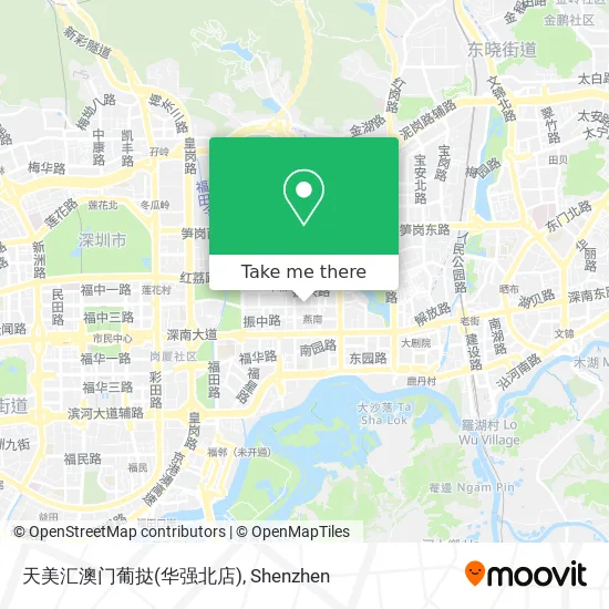天美汇澳门葡挞(华强北店) map