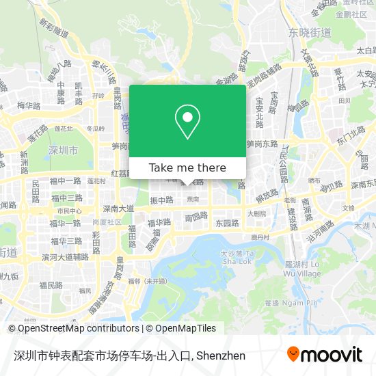 深圳市钟表配套市场停车场-出入口 map