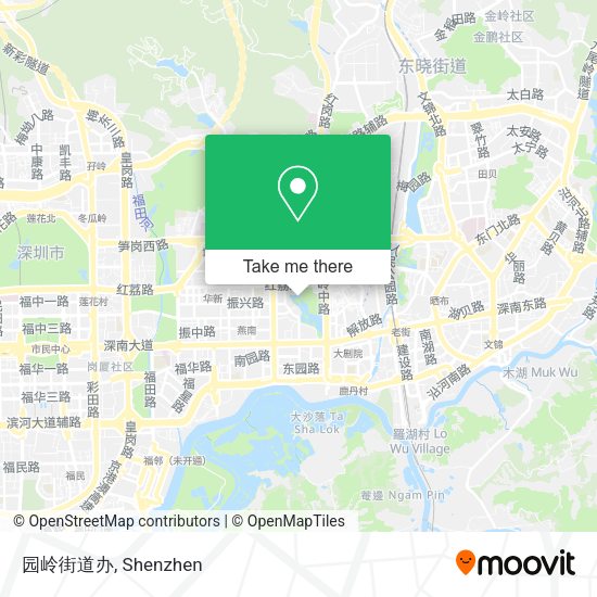园岭街道办 map