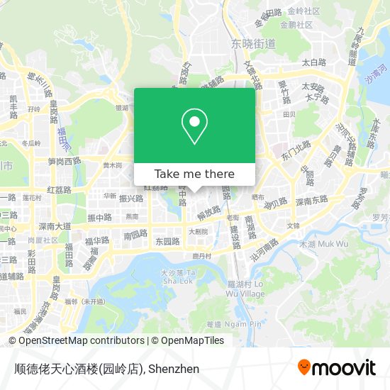顺德佬天心酒楼(园岭店) map