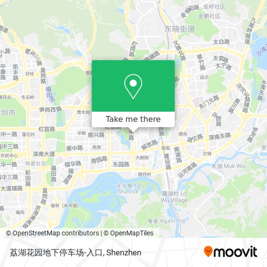 荔湖花园地下停车场-入口 map