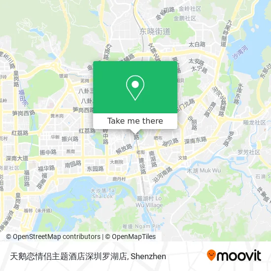 天鹅恋情侣主题酒店深圳罗湖店 map