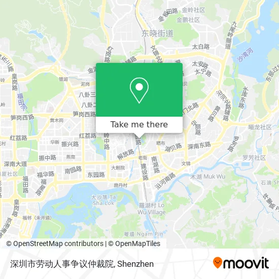 深圳市劳动人事争议仲裁院 map
