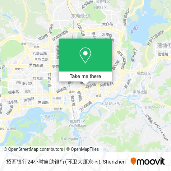 招商银行24小时自助银行(环卫大厦东南) map
