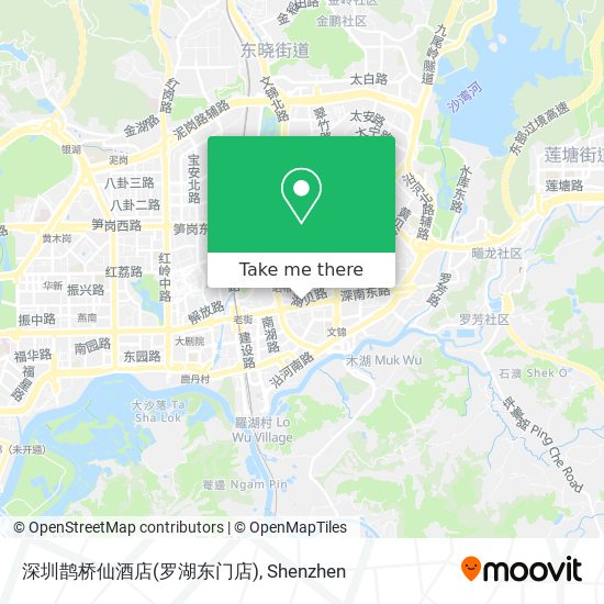 深圳鹊桥仙酒店(罗湖东门店) map