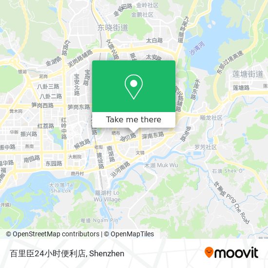 百里臣24小时便利店 map