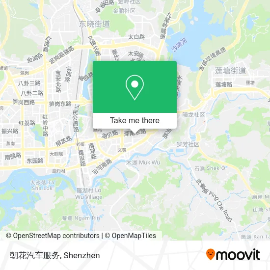 朝花汽车服务 map