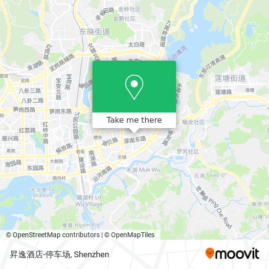 昇逸酒店-停车场 map