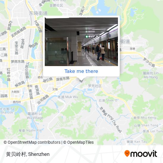 黄贝岭村 map