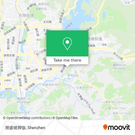 潮盛猪脚饭 map
