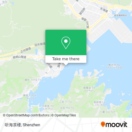 听海茶楼 map
