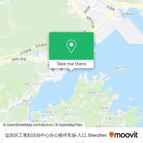 盐田区工青妇活动中心办公楼停车场-入口 map