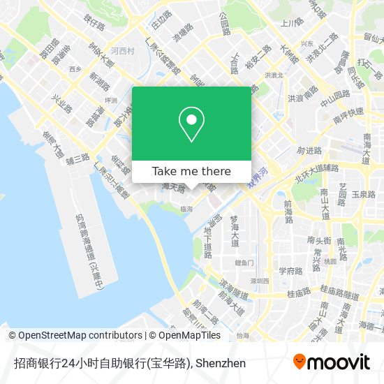 招商银行24小时自助银行(宝华路) map