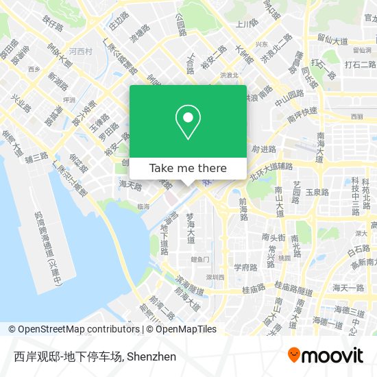 西岸观邸-地下停车场 map