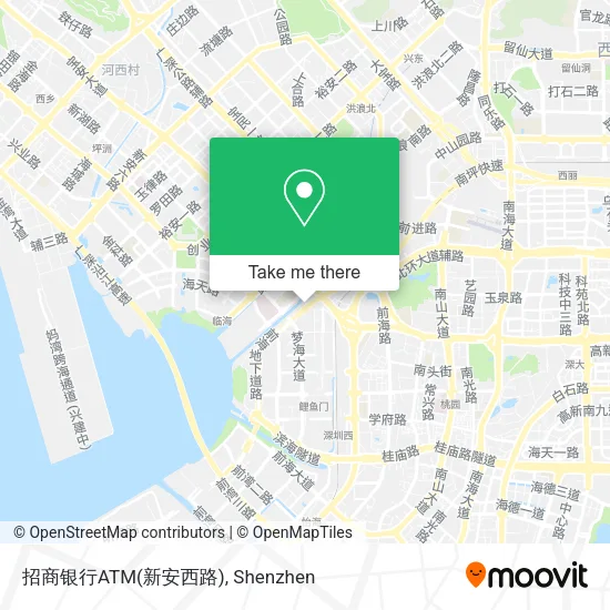 招商银行ATM(新安西路) map