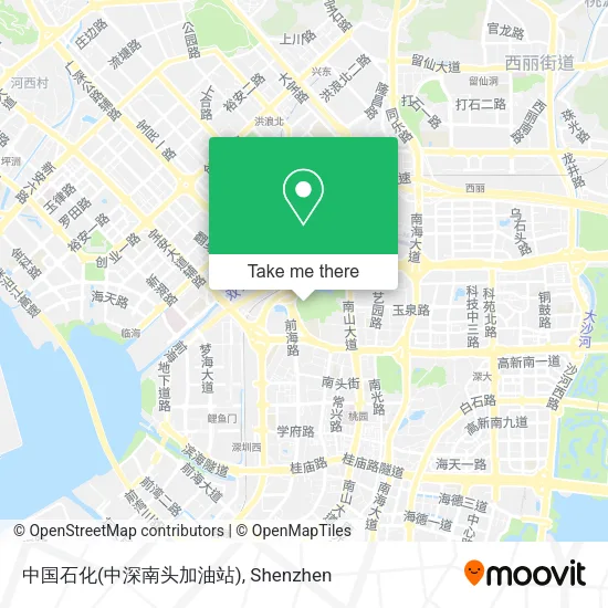 中国石化(中深南头加油站) map