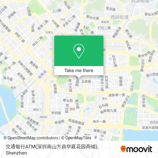 交通银行ATM(深圳南山方鼎华庭花园商铺) map
