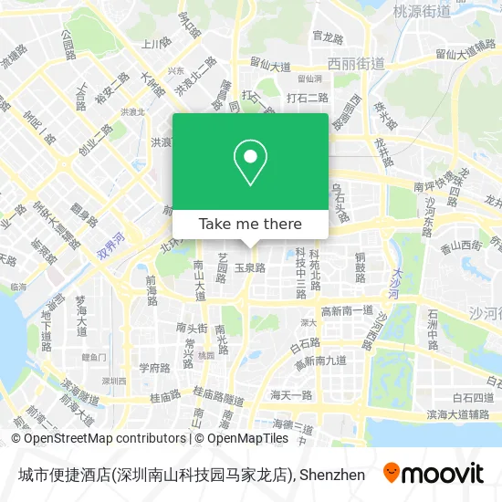 城市便捷酒店(深圳南山科技园马家龙店) map
