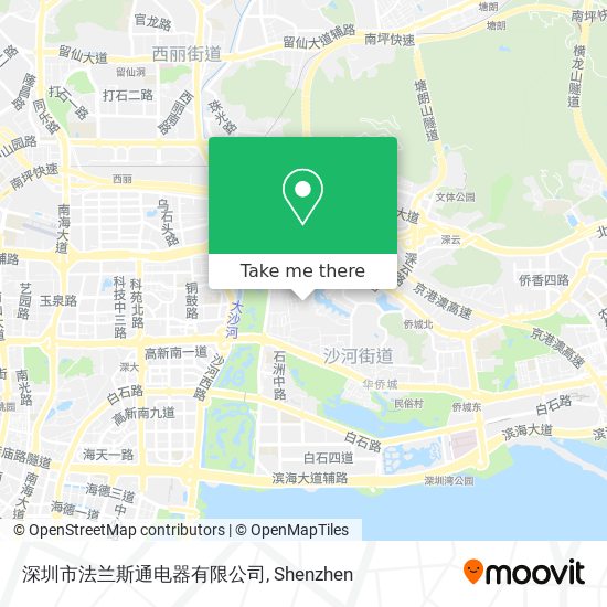 深圳市法兰斯通电器有限公司 map