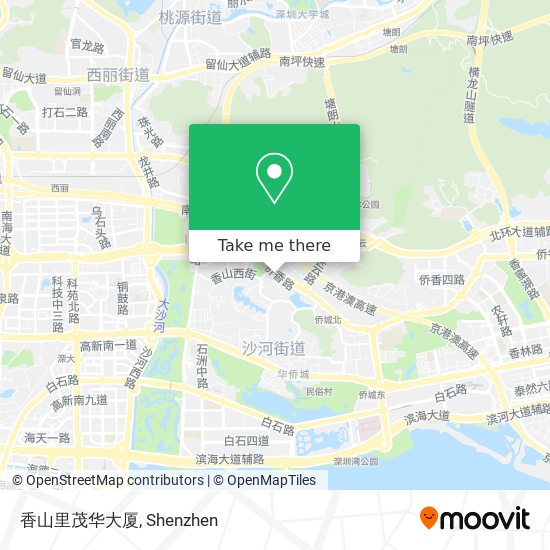 香山里茂华大厦 map