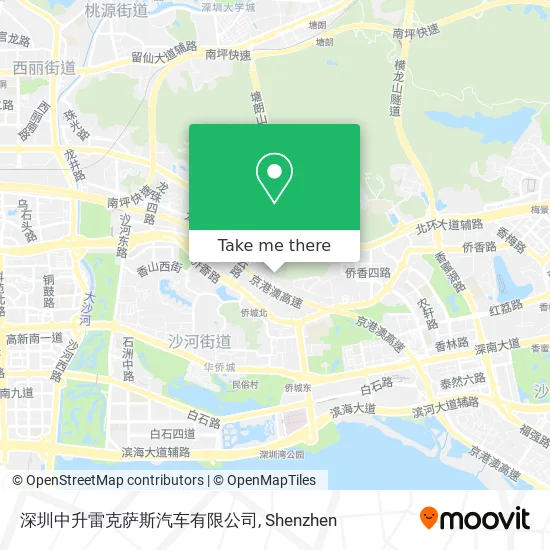 深圳中升雷克萨斯汽车有限公司 map