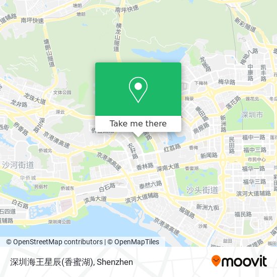 深圳海王星辰(香蜜湖) map