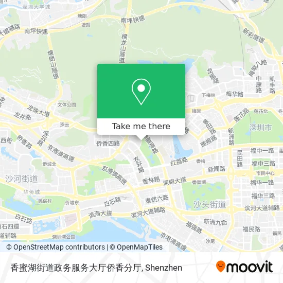 香蜜湖街道政务服务大厅侨香分厅 map