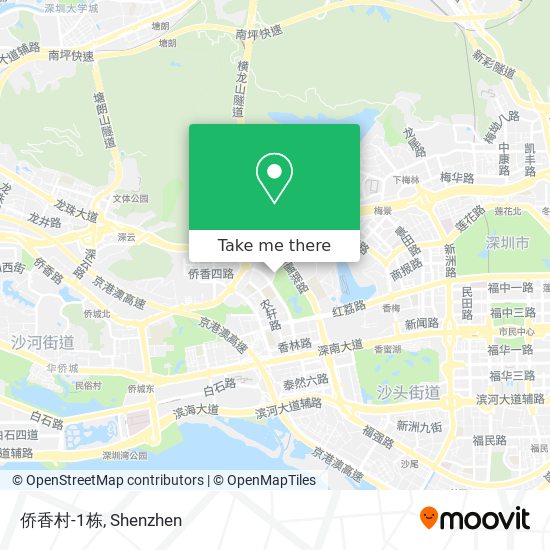 侨香村-1栋 map