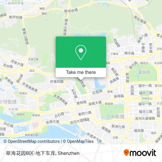 翠海花园B区-地下车库 map