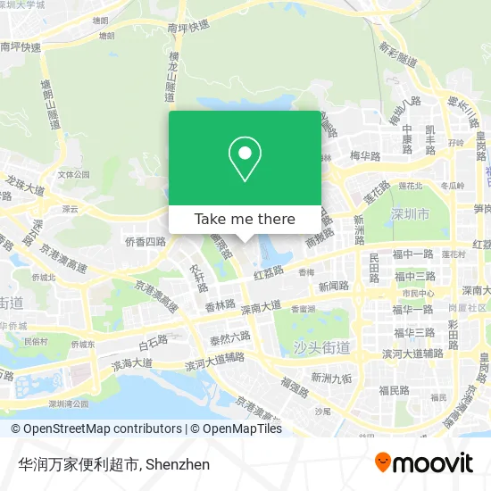 华润万家便利超市 map