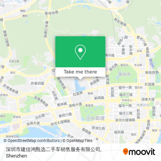 How To Get To 深圳市建佳鸿甄选二手车销售服务有限公司in 福田区by Metro Or Bus