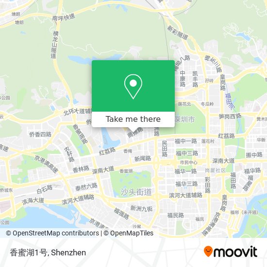 香蜜湖1号 map